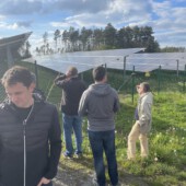 Besichtigung von Freiflächenphotvoltaikanlagen der Firma Münch